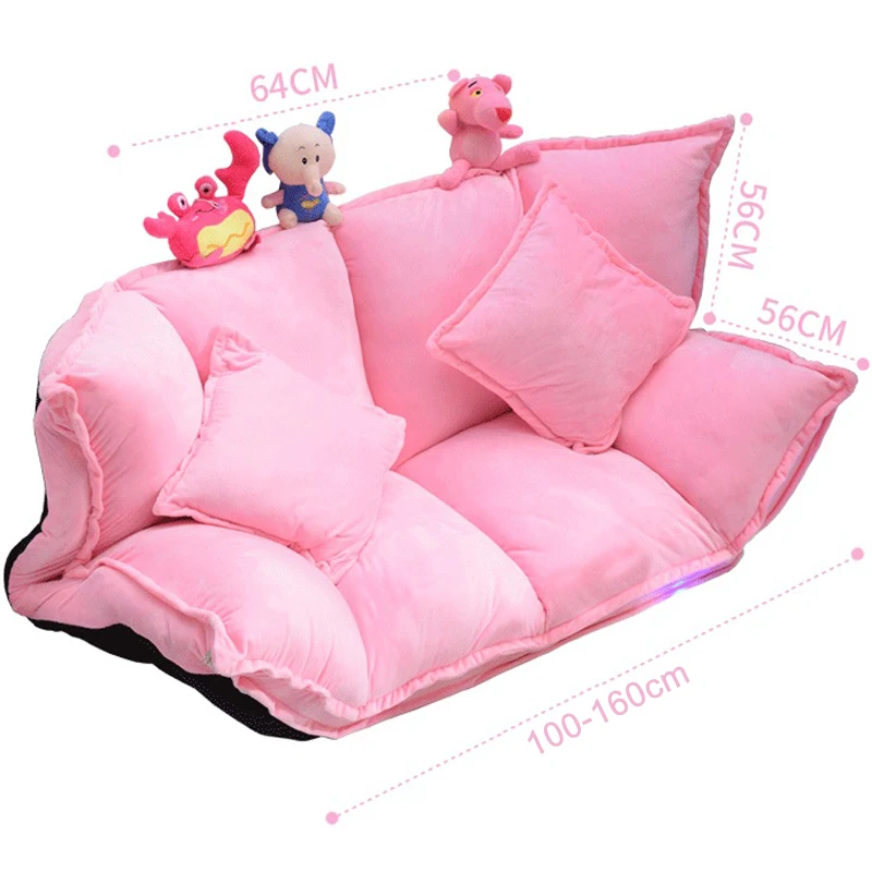 Европейский напольный диван для ленивых одинарный двойной маленький кровать