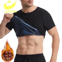 lazawg men sweat vest sauna shapers body shapewear waist trainer slimming vest hot thermo tank tops fitness workout bodysuit