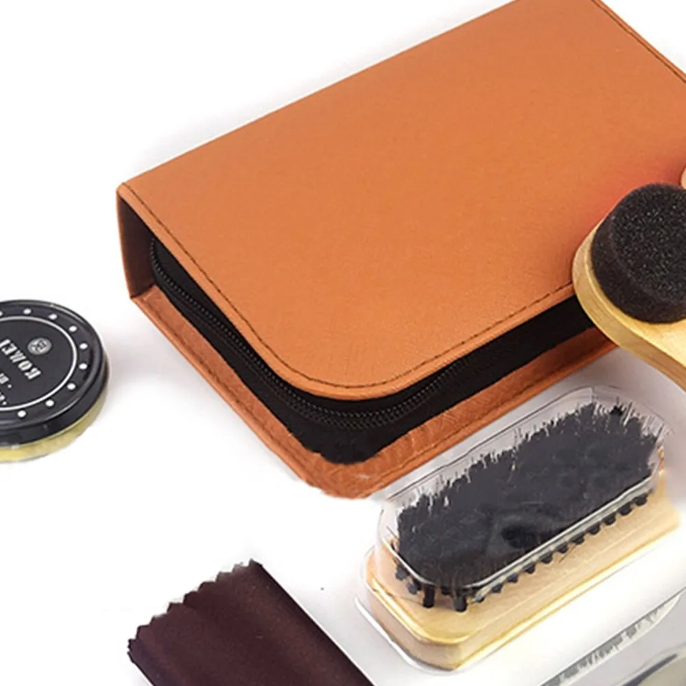 Набор для путешествий набор ухода за обувью искусственные щетки губчатая ткань с