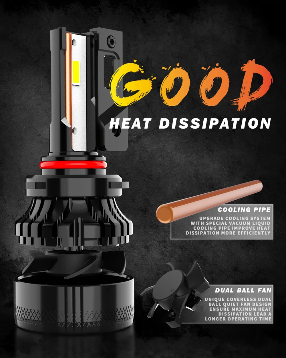 2 шт. Автомобильные светодиодные ламсветильник H11 H7 H4 9003 9012 9005 HB3 HB4 H1 9006 лм