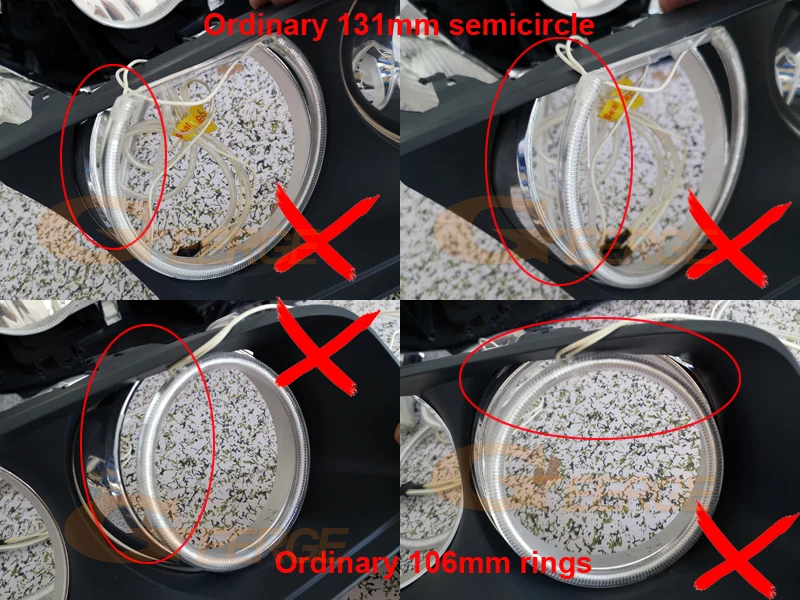 

Excellent Ultra bright CCFL Angel Eyes Halo Rings kit Day Light For BMW E83 X3 facelift 2007 2008 2009 2010 Halogen headlight