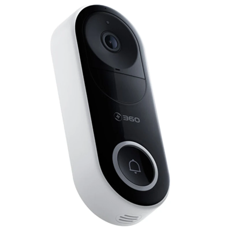 360 D819 смарт-видео, дверной звонок WiFi 1080P AI распознавание лица видео, работающий на линии внутренней связи инфракрасный облачная запись сигнализация беспроводная камера безопасности