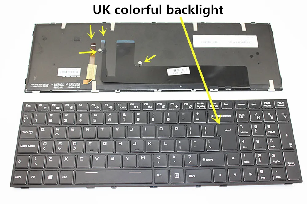 Новый ноутбук US/UK/EU RGB Красочная/клавиатура с подсветкой для Hasee Z7-SP7D1 SP7S1 SP7S2 PRO SP5D1 G7