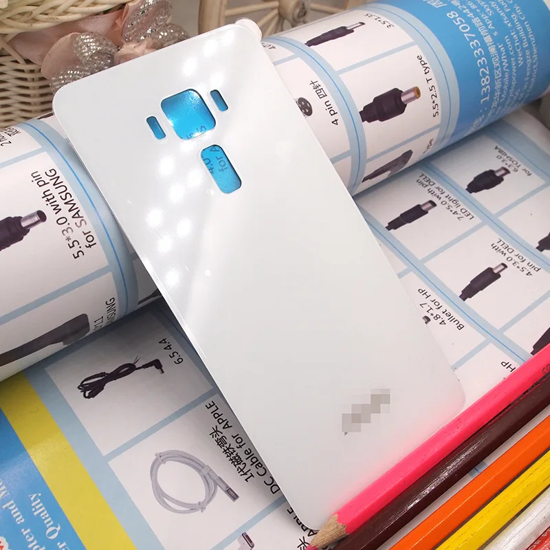 

3pcs 5.5" For Asus Zenfone 3 ZE552KL Back Battery Cover Door Rear Glass Housing Case For Asus ZenFone 3 ZE552KL with logo