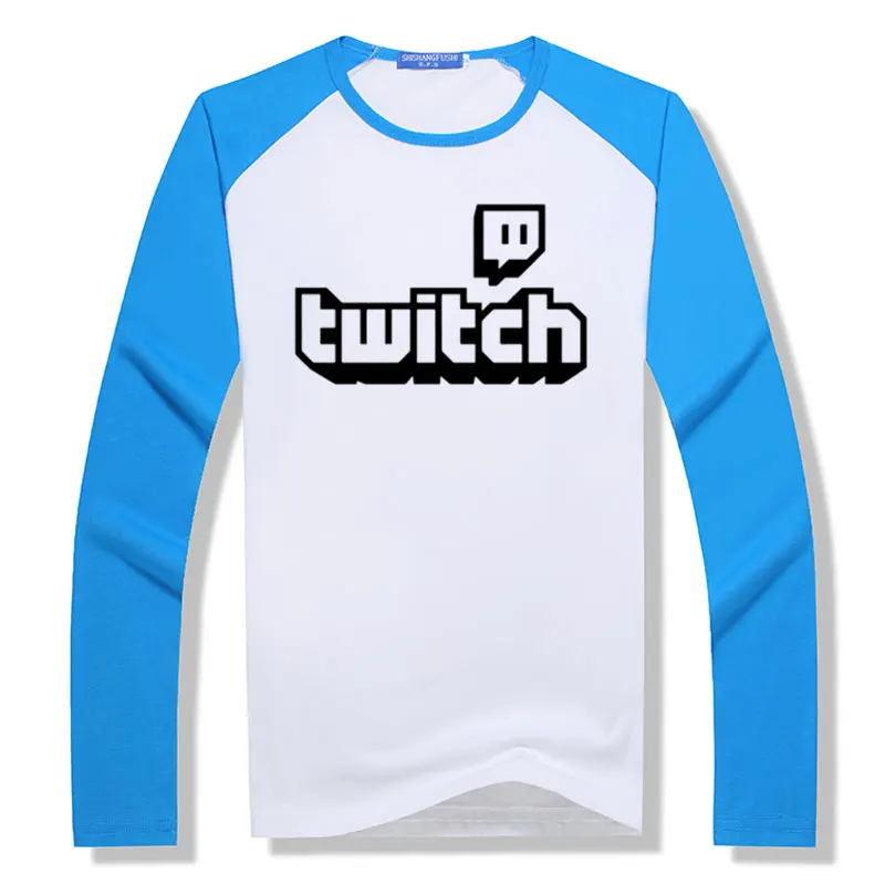 Twitch ТВ футболка игровой Топ Мужская геймер день отцов веер подарки Прайд длинный