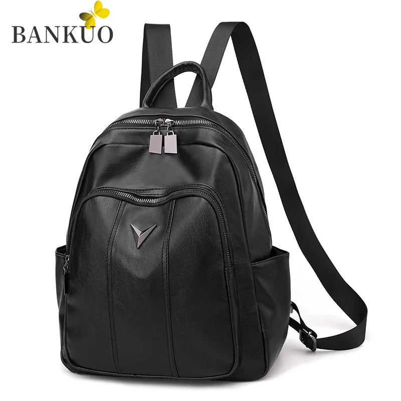 

BANKUO Ladies Backpack Korean Zipper Package Bags for Women Bookbag Baggage Many Combinations Fashion Casual Travel X68