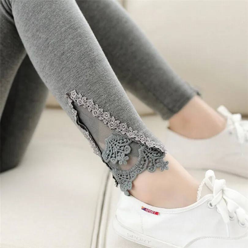 

Women Leggings mujer Diamond Legging Sexy Lace Fitness Leggins Elastic High Waist Pant Casual Pants White Black Legging