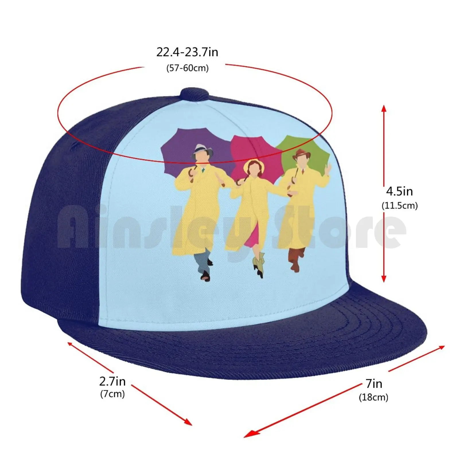 

Singin In The Rain Baseball Cap Unisex Mesh Casual Print Adjustable Singin In The Rain Classic Movies Hollywood Classic Movie