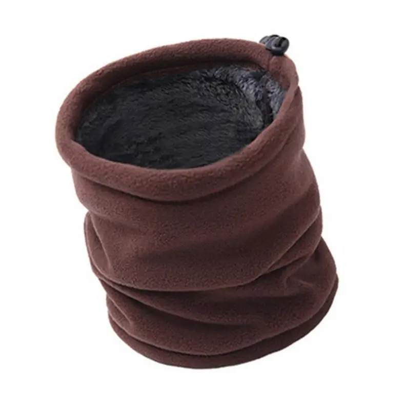 Уличный многофункциональный шарф теплые двухслойные флисовые зимние