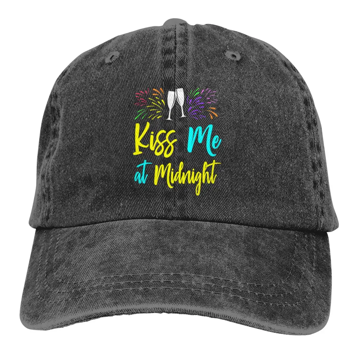 Kiss Me at Midnight регулируемые ковбойские кепки Дальнобойщик бейсболки для женщин
