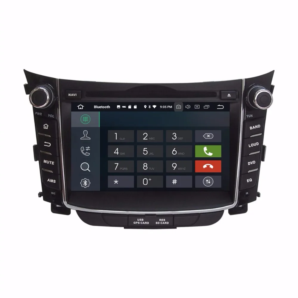 Автомобильный DVD плеер с восьмиядерным процессором 7 дюймов 8 ядер Android 9 0 GPS для