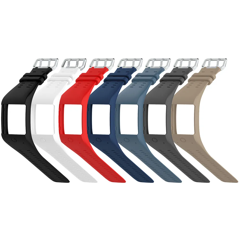 

Comfortable Silicone Replacement Watchband Wrist Strap for Polar M600 Smart Watch Wristband Strap Classic Stainless Steel Buckle