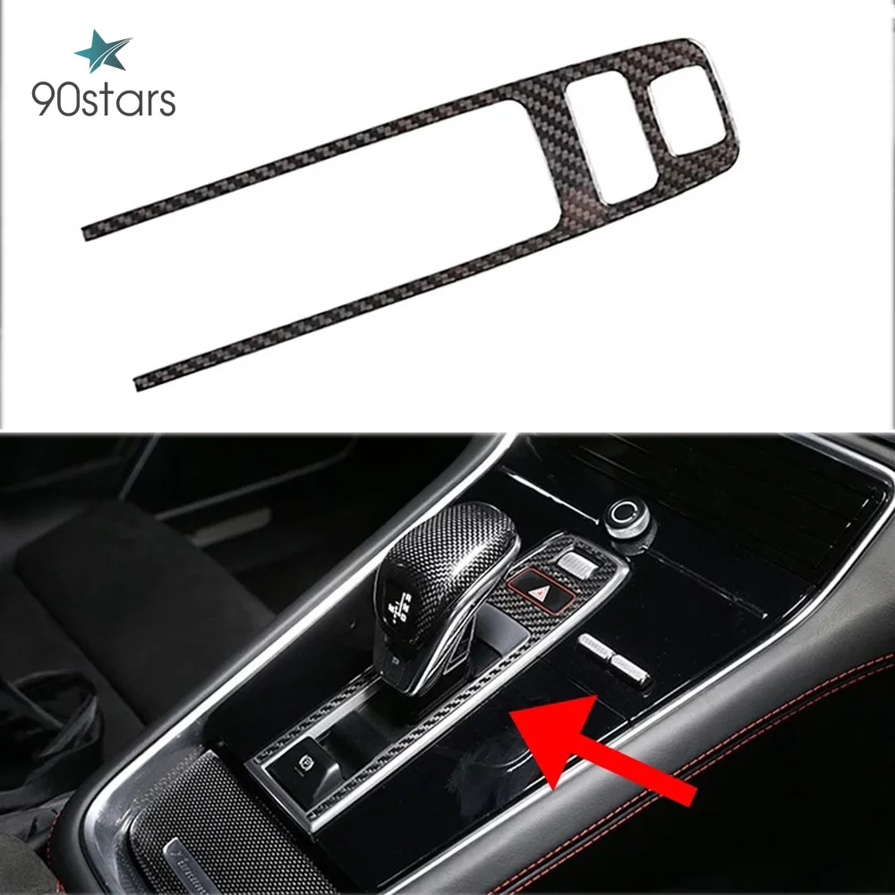 

1x кнопки парковочного тормоза из настоящего углеродного волокна, молдинговая крышка рамы, Накладка для Porsche Panamera 2017 - 2019 Cayenne 2018-2020