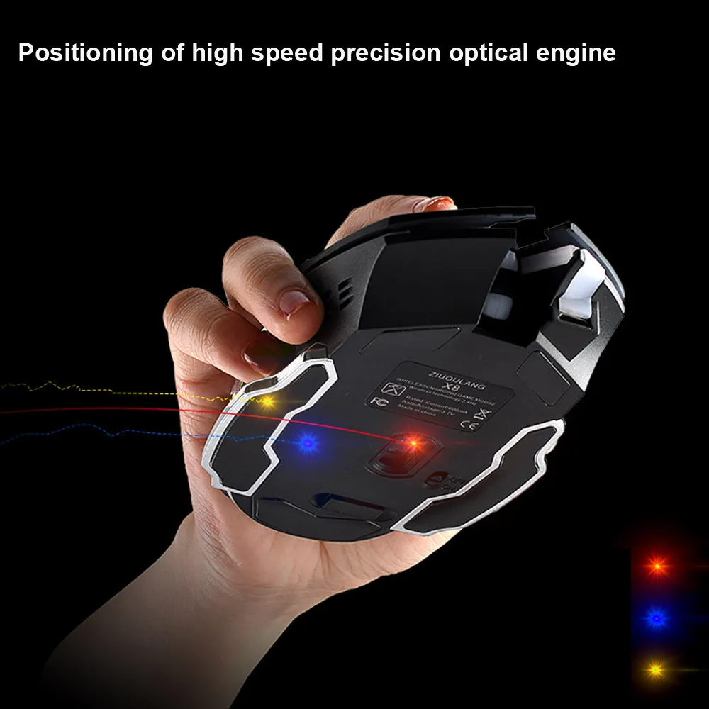 

Wireless Mouse Computer Mouse Gamer Silent PC Mause Rechargeable Ergonomic Mice 2.4Ghz USB Optical Gaming Mouse For Laptop PC