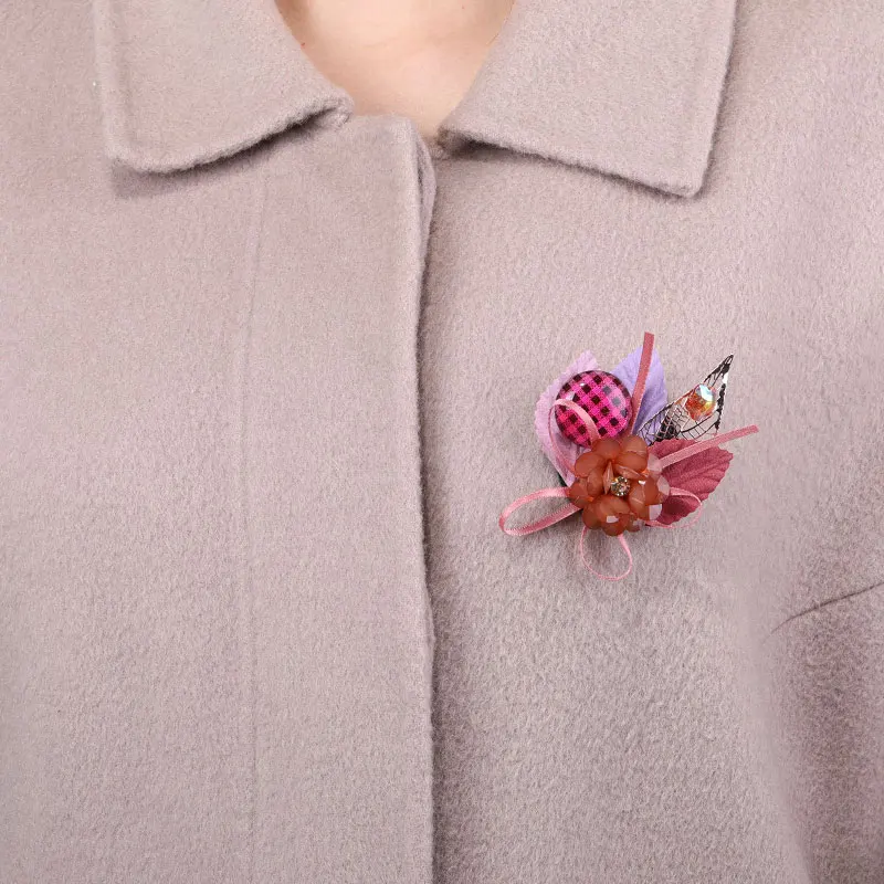 Женская акриловая брошь MAIKALE Корейская в виде цветка буньерка шаль для девочек |