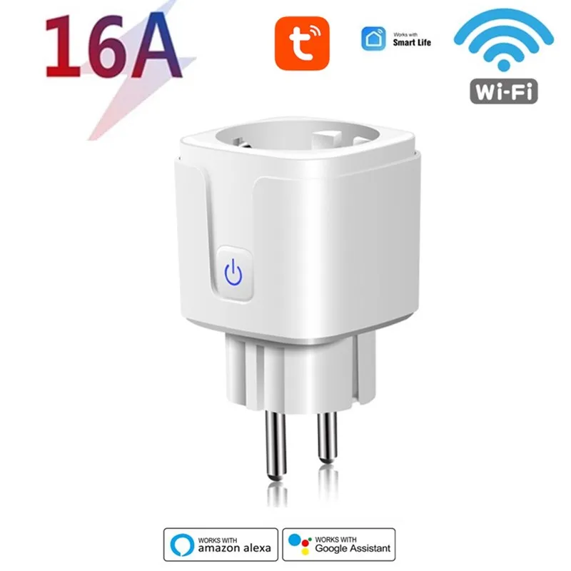 

Смарт-розетка с Wi-Fi, 16 А, с монитором питания