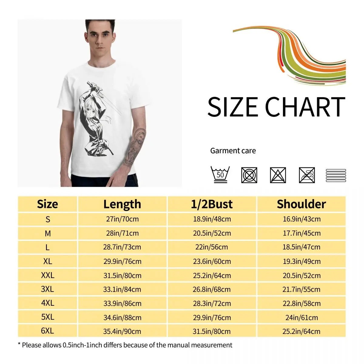 

Anime Fans Saber 22 men's T-shirt fashion Short sleeveRound neck T-shirt
