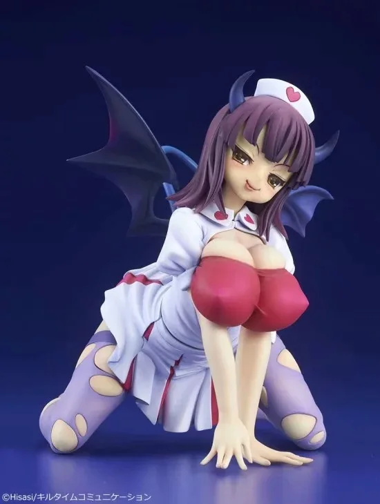 Новое поступление 15 см сексуальные колени Q-Six Kenketsu Akuma Akane Black Devil Ver. Аниме ПВХ