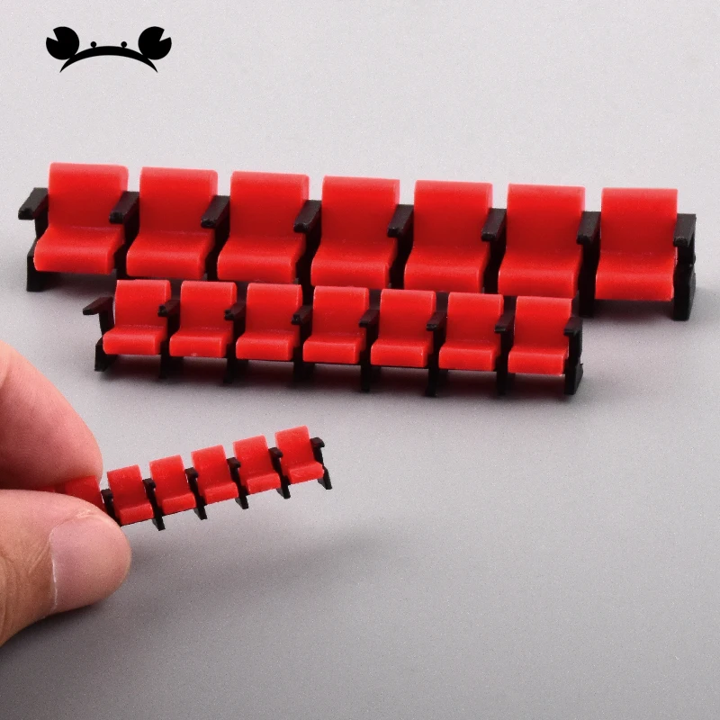 2 комплекта (14 стульев) масштабная модель стулья для кинотеатра масштаб 1/50 1/75 1/100