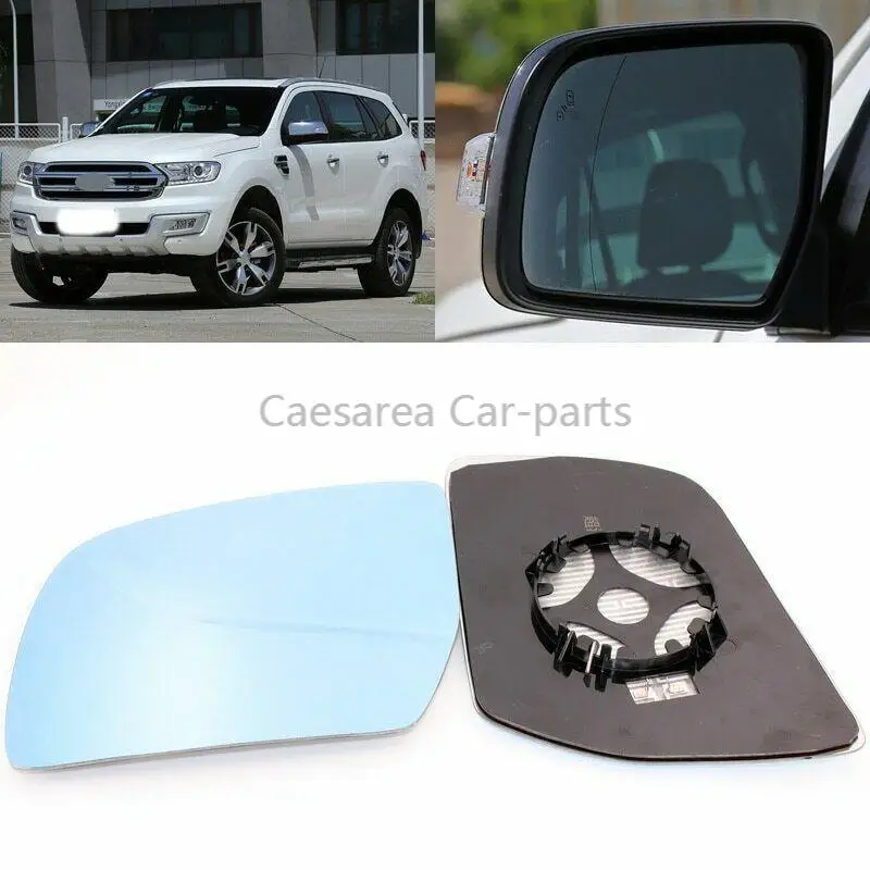 

For Ford Everest 2016-2017 Side View Door Mirror Blue Glass With Base Heated