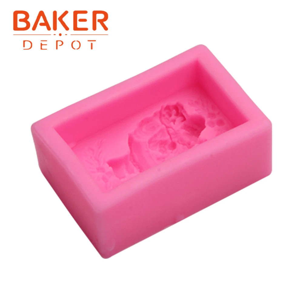 Бейкер депо Санта силиконовые помадные формы 3D ручной работы форма для мыла свеч
