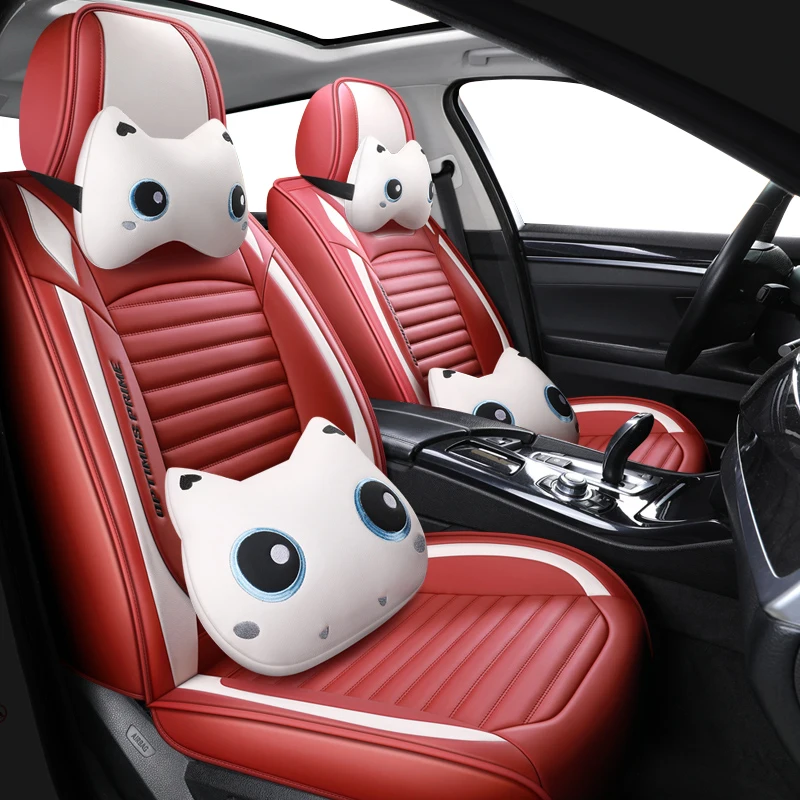 

Высококачественные Чехлы для автомобильных сидений из красной кожи для jaguar xf xe f pace x, аксессуары типа