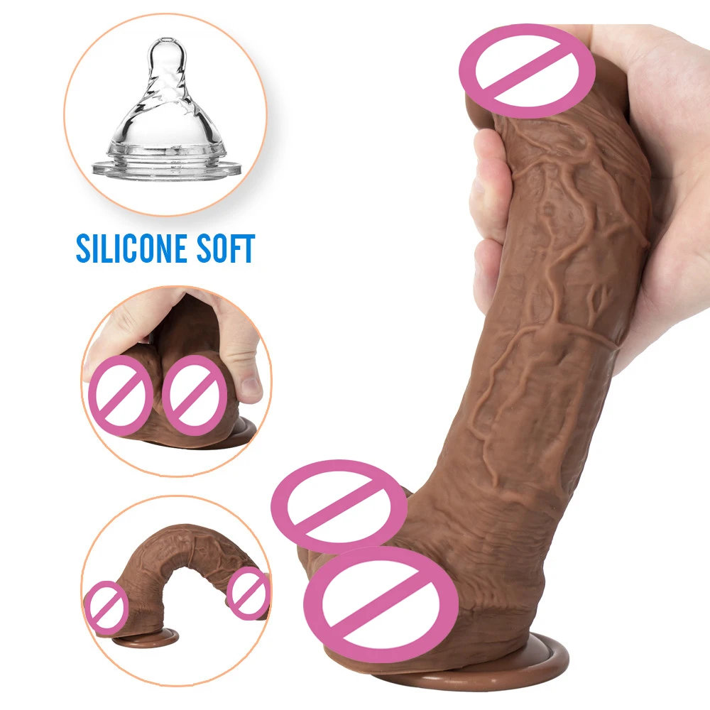 Большой реалистичный фаллоимитатор для имитации кровеносных сосудов Пенис с