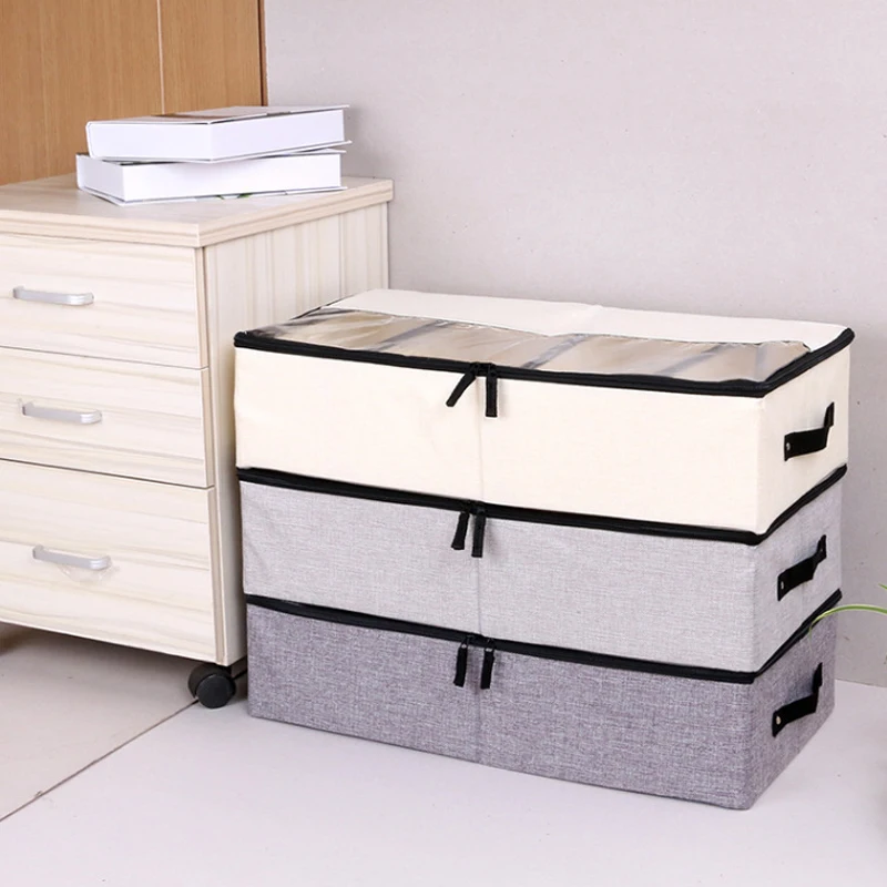 Складная сетчатая коробка для обуви из плотной ткани прозрачная