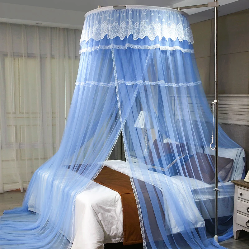 

Складная москитная сетка для взрослых, универсальная трехдверная подвесная купольная москитная сетка, москитная сетка, навес для камеры, ш...