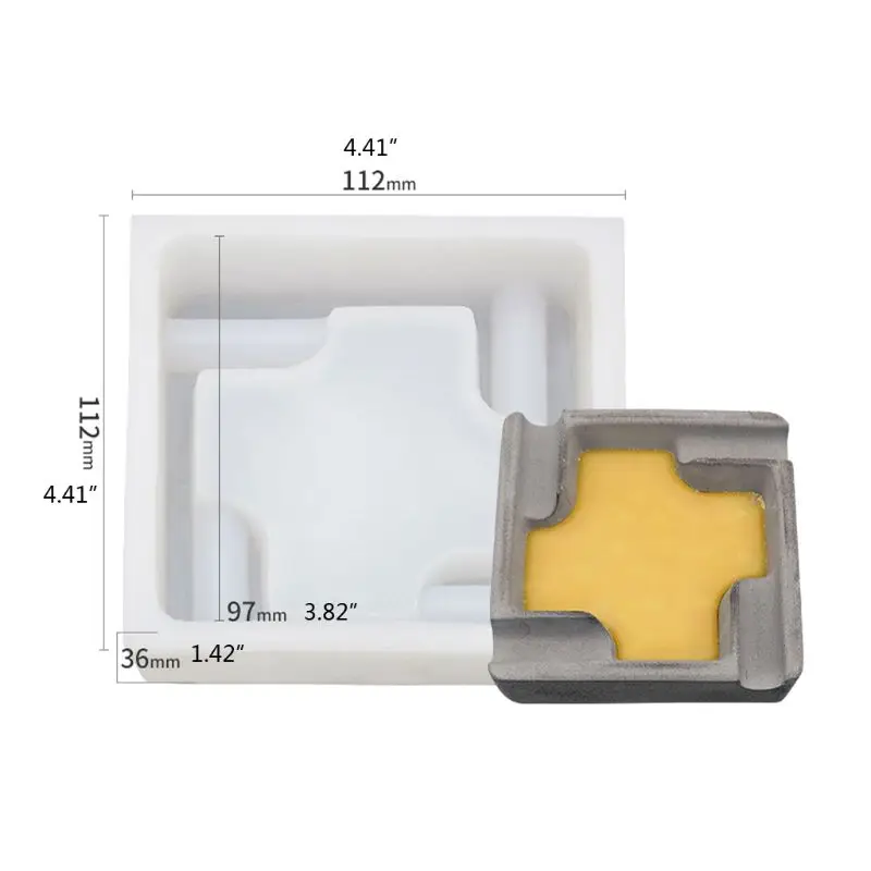 

3Pcs Creative Ashtray Cigarette Case Lighter Resin Mold Jewlery Making Tools