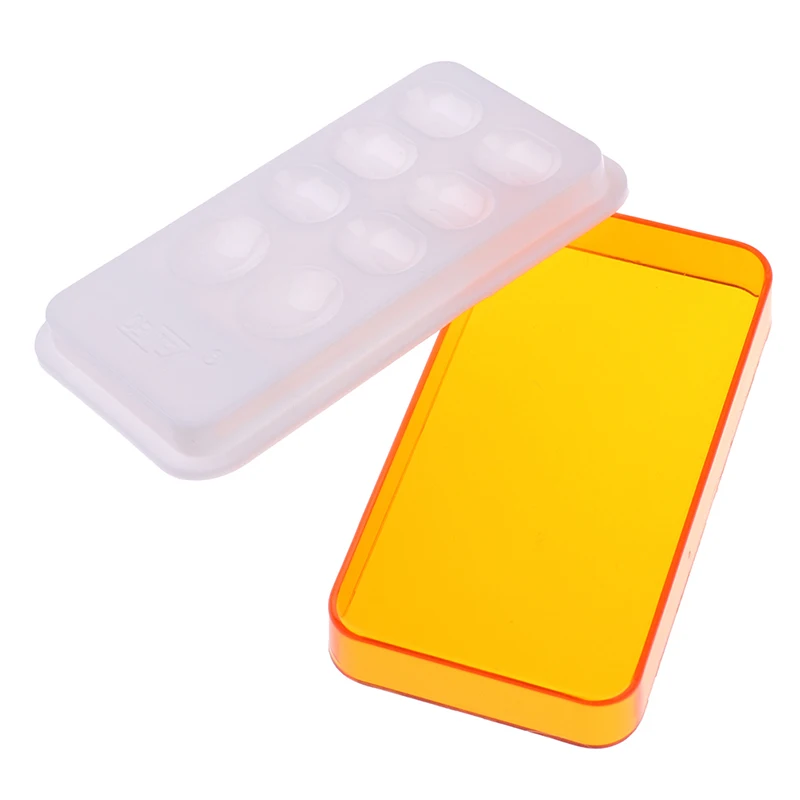 

1pcs Dental Palette With Cover 8 Slot Palette Dental Lab Equipment Resin Mixing Watering Moisturizing Plate