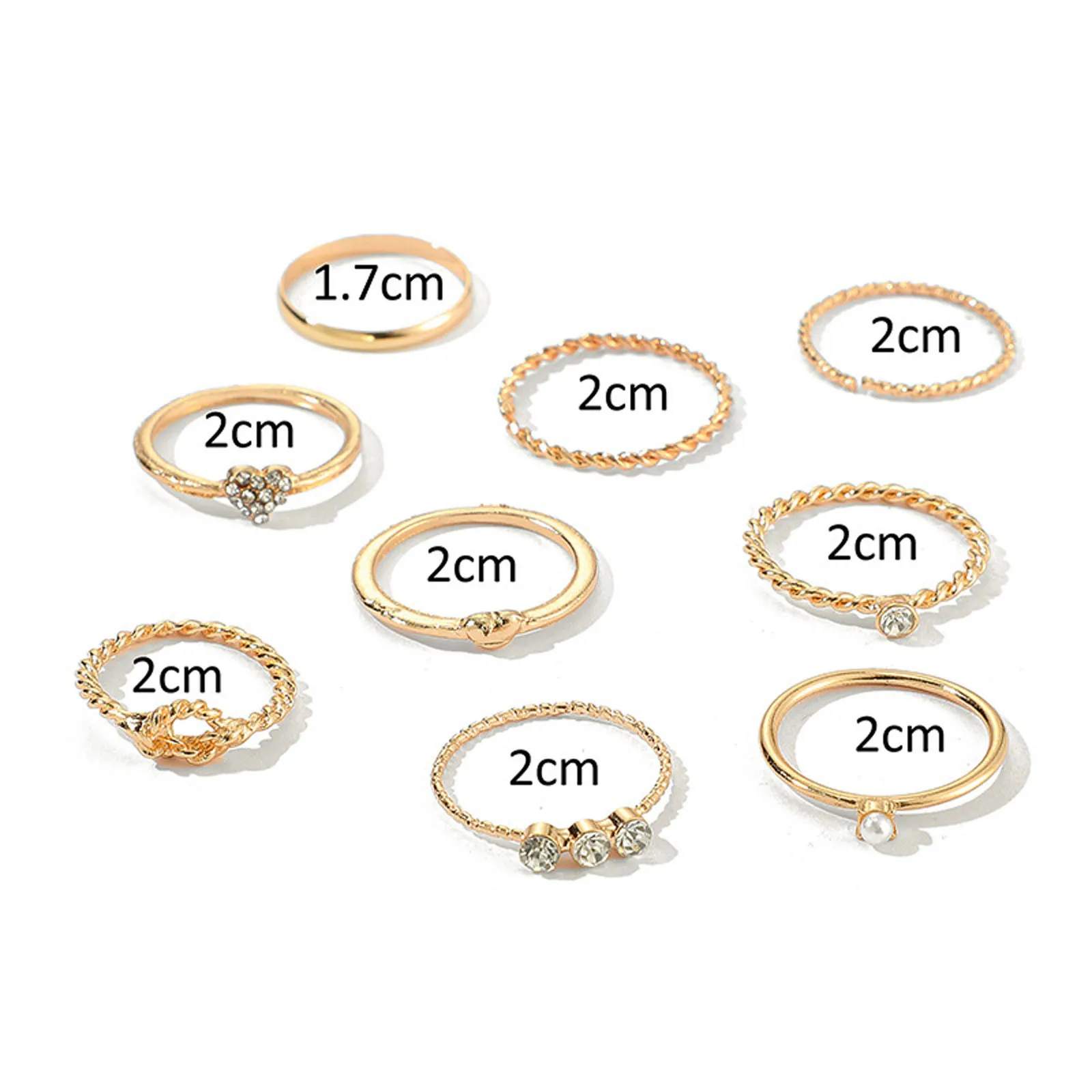 Набор женских колец 9 шт./компл. женские богемные Ретро Простые Модные единичные