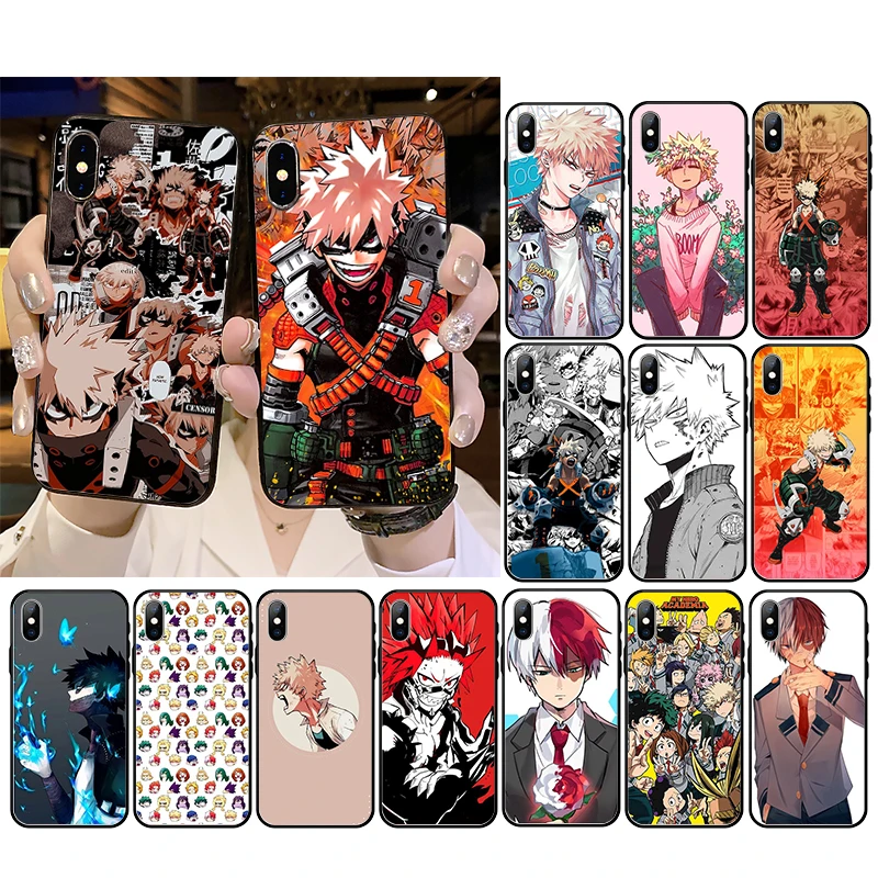 

Anime My Hero Academia deku bakugou Boku no Hero Academia Phone Case For iPhone 12 mini 11 Pro XS MAX XR SE2 8 7 6S Plus X 5S SE