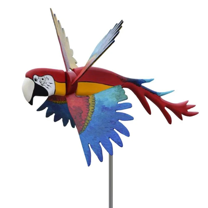 

Whirligig Asuka Windmill Whirly Parrots Animal Stakes Wind Spinners Garden Lawn Courtyard Farm Yard Decoration