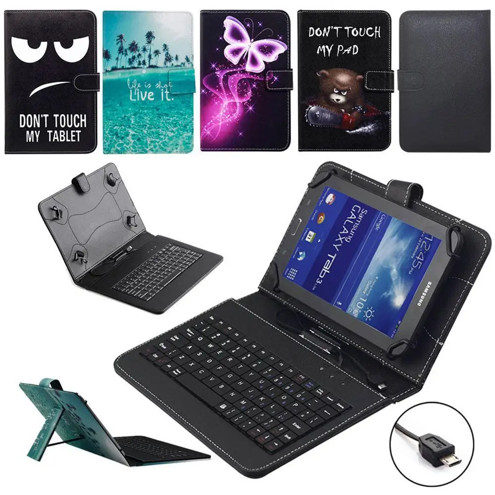 Чехол для планшета с микро usb клавиатурой samsung Galaxy Tab A 9 7 ''T550 TabE 6'' T560 3/4 10 1