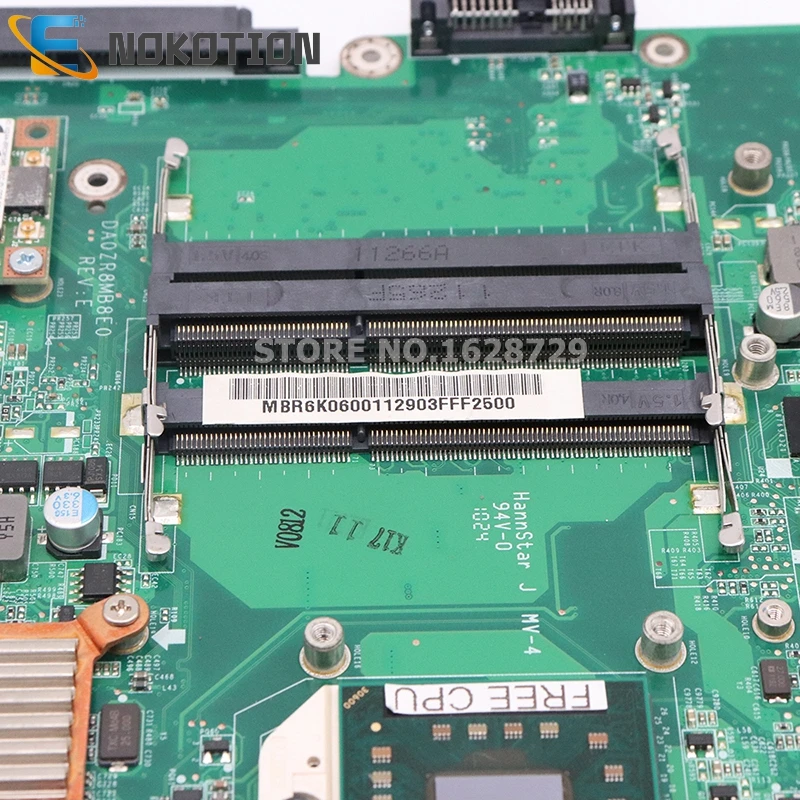 Материнская плата NOKOTION для ноутбука Acer aspire 5553 5553G MBR6K06001 DA0ZR8MB8E0 основная разъем S1