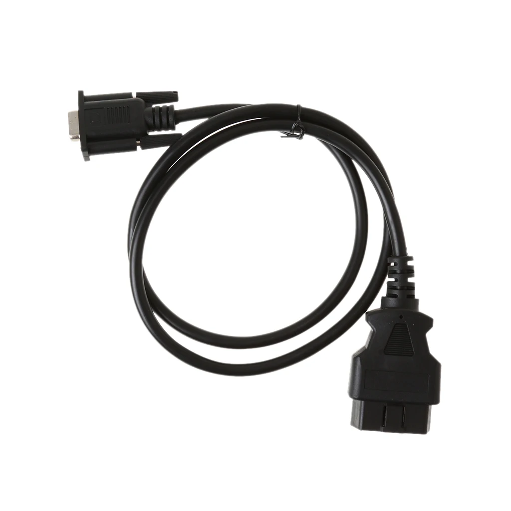 OBD2 16Pin к DB9 9pin последовательный порт RS232 Кабель адаптер автомобильный