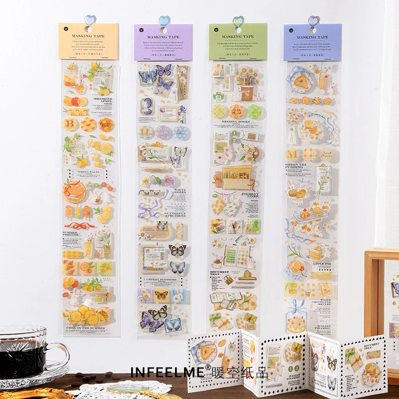

JIANWU 65mm*360mm Fresh Natural PET Washi Tape Journal Scrapbooking Decorative Stickers Masking Tape Kawaii Stationery Supplies