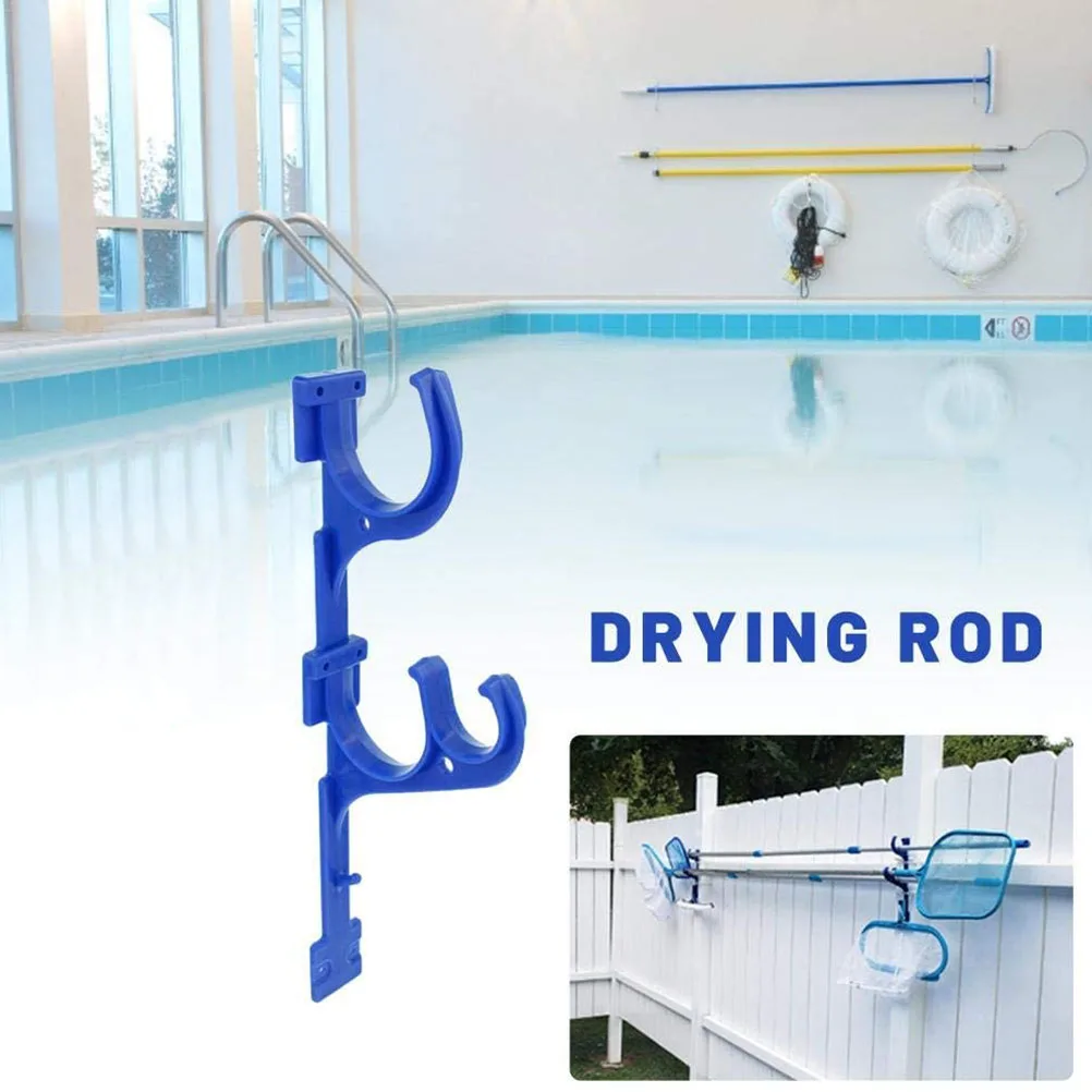 

Swimming Pool Pole Hangers Plastic Support Hooks for Swimming Pool Sticks Skimmer Brush Nets Holder
