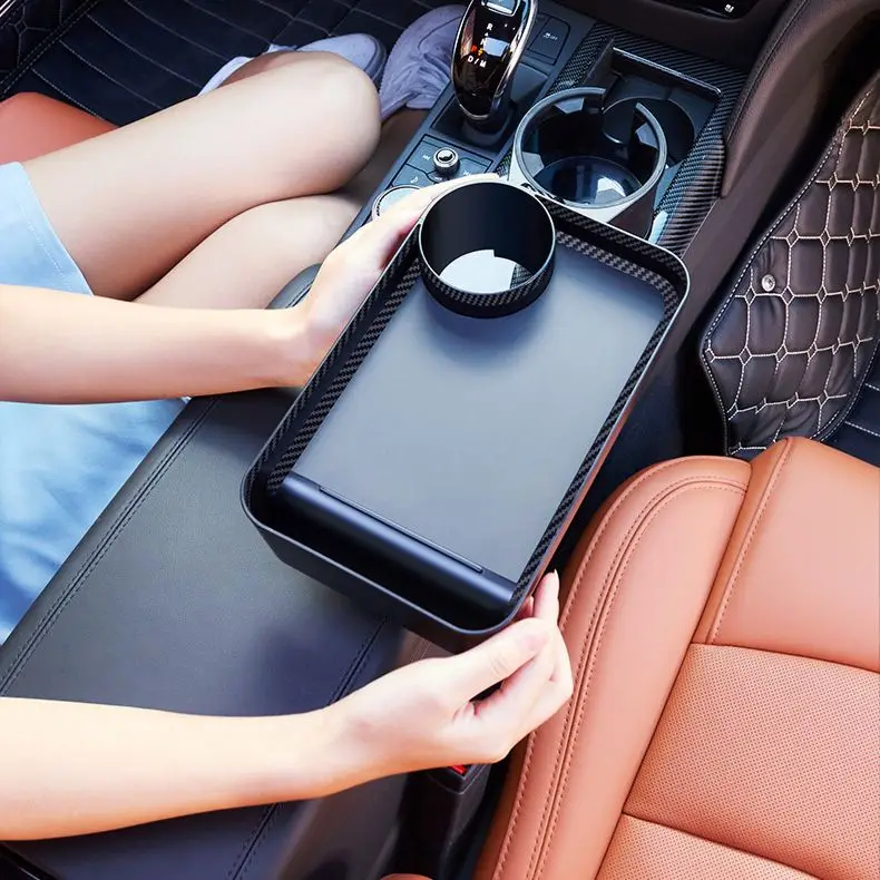 Multifunctional Car Cup Holder with Attachable Tray 360° Swivel Adjustable Food Eating Table for Holders Expander | Автомобили и