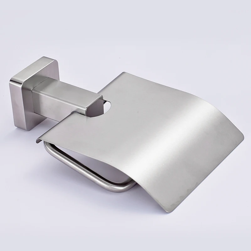 

Toilet Paper Holder Stainless Steel Toilet Paper Roll Holder With waterproof cover Wall Mounted