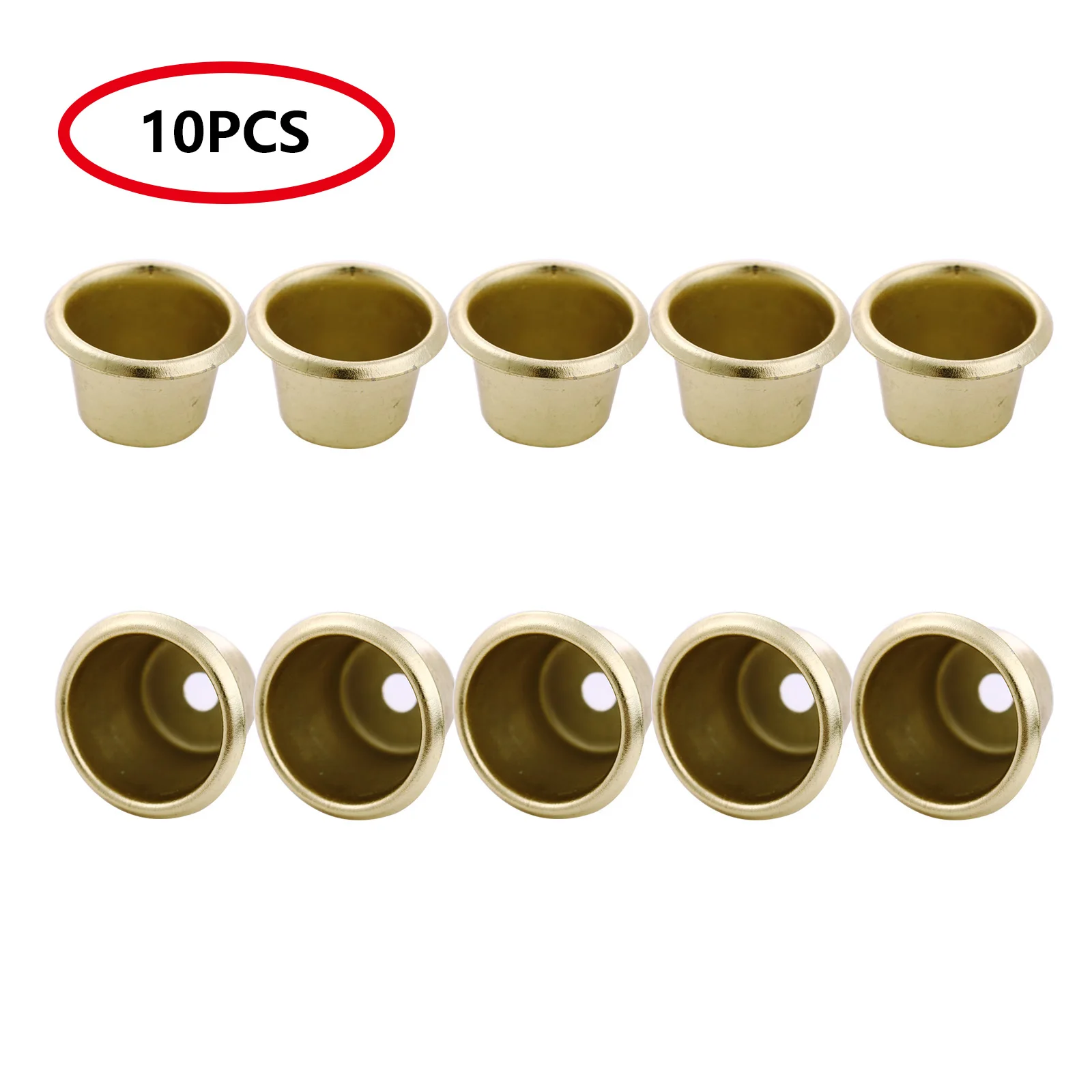 10Pc Small Metal Candle Cups Standard Tapered Wax Candles Votive Pegs Containers DIY Lamp Candle Making Fittings Home Decoration