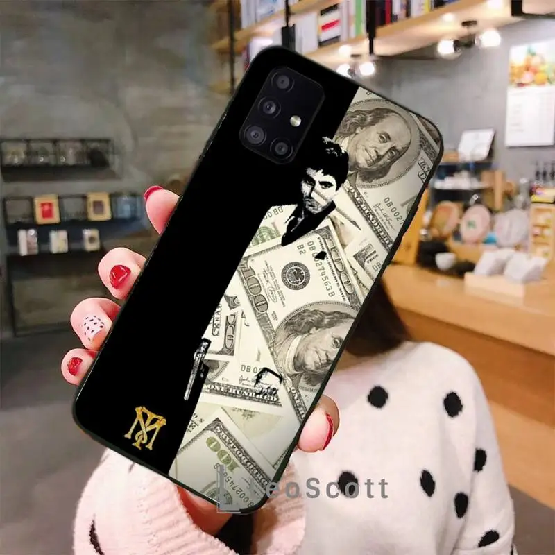 

Scarface Tony Montana Phone Case For Samsung A40 A31 A50 A51 A71 A20E A20S S8 S9 S10 S20 Plus note 20 ultra