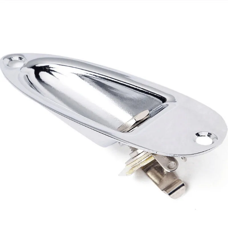 1pc professional boot stil 14 gitarre pickup ausgang eingang chrome jack stecker buchse für strat elektrische gitarren gitarre teile free globa