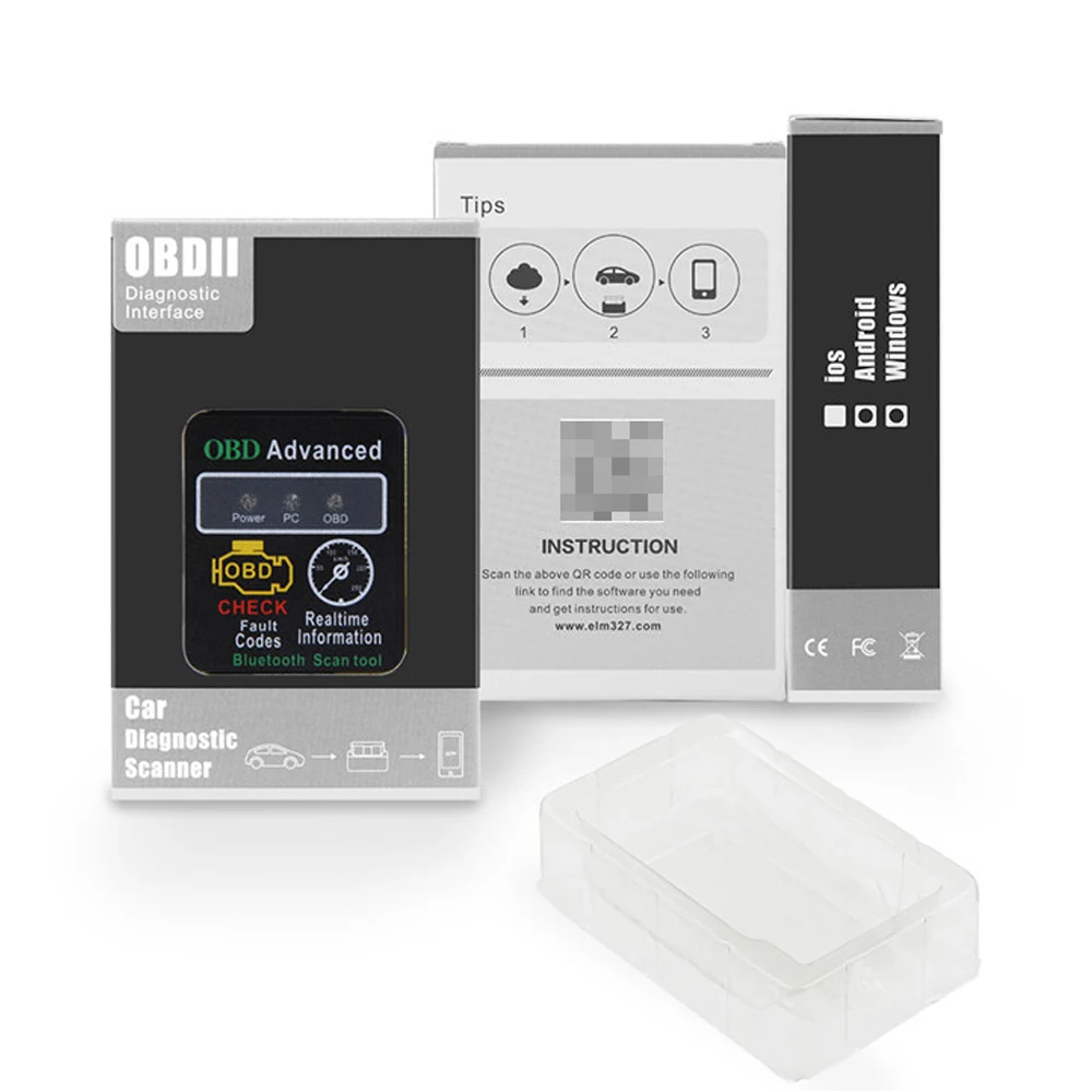 Автомобильный диагностический сканер ELM 327 V1.5 HH OBD для Android obd2 Bluetooth ELM327 OBD2