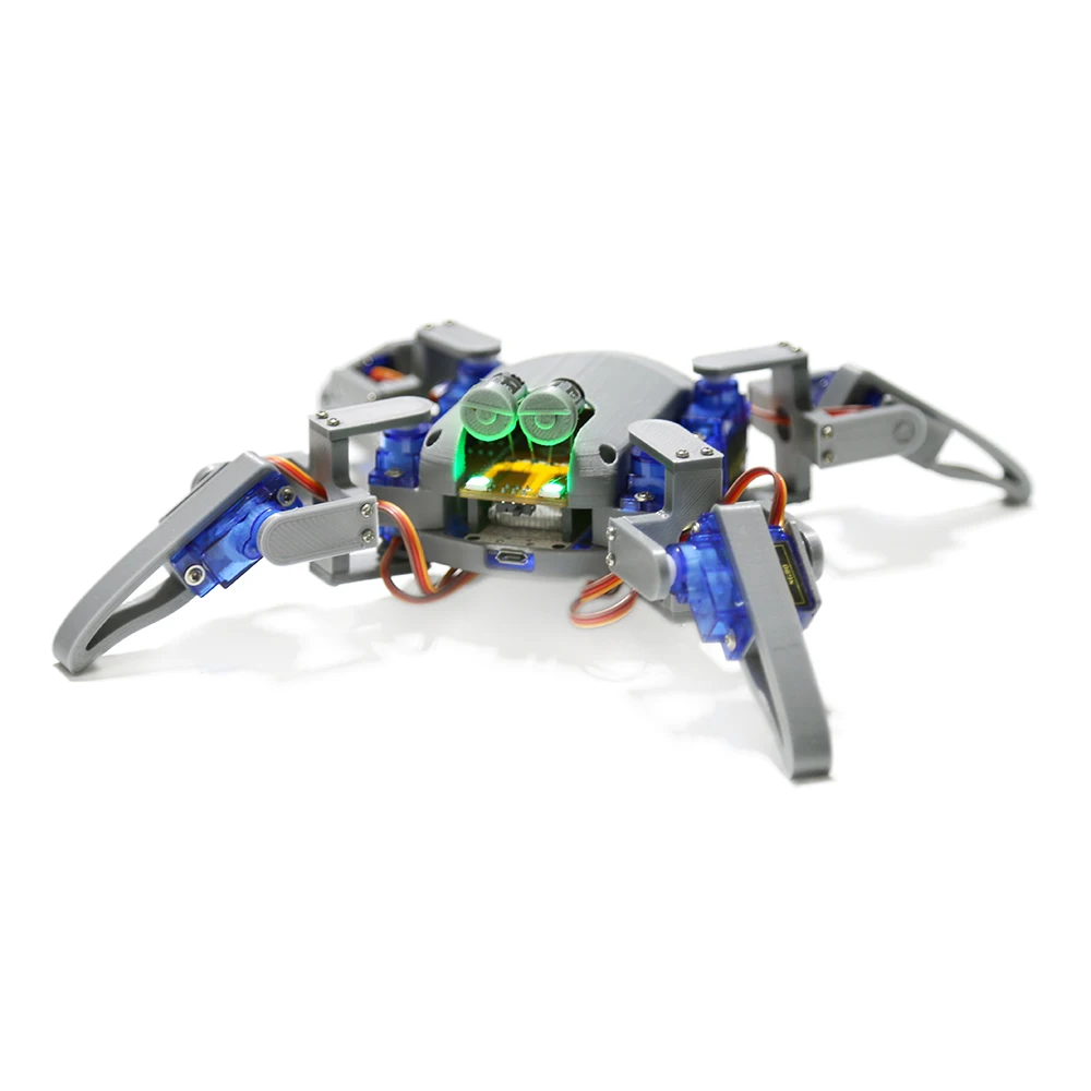 Quadruped Spider Robot Kit v2.0 for Arduino，3D printed Bionic robot DIY NodeMCU Programming Maker Open source hardware | Компьютеры и