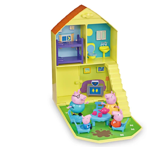 9 Оригинальная игрушка Peppa, Свинка Джордж, фигурки, кукла Peppa, друзья, любовь, обучение, классная сцена, развивающие игрушки, Детский Рождественский подарок - Цвет: 9