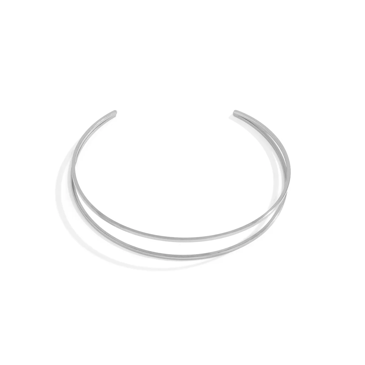 Double C-shaped Arm Bracelet Bangles Alloy Silver Gold Cuff Egypt Bar Curve Geo Open Upper Female |