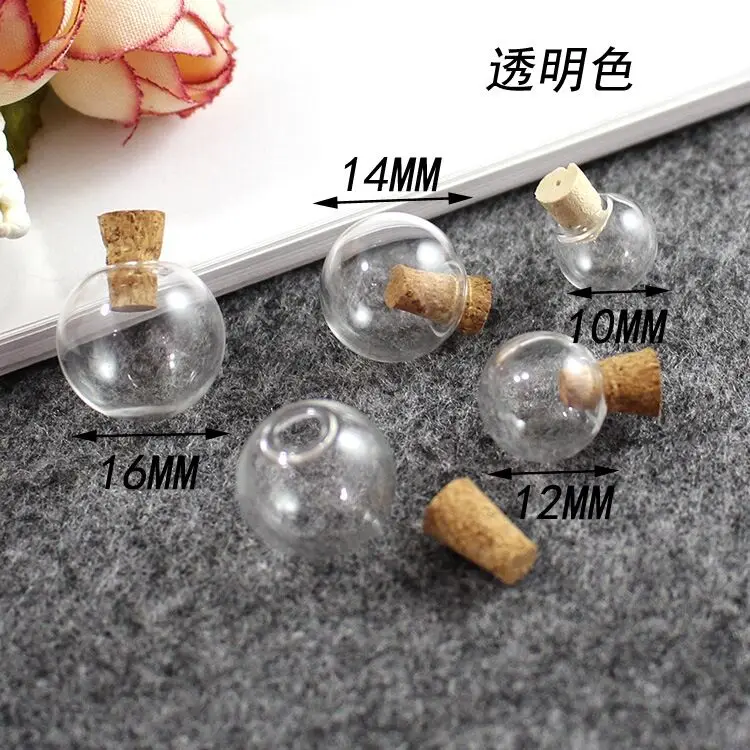 10 шт. стеклянная мини-бутылка для желаний 12-30 мм | Дом и сад