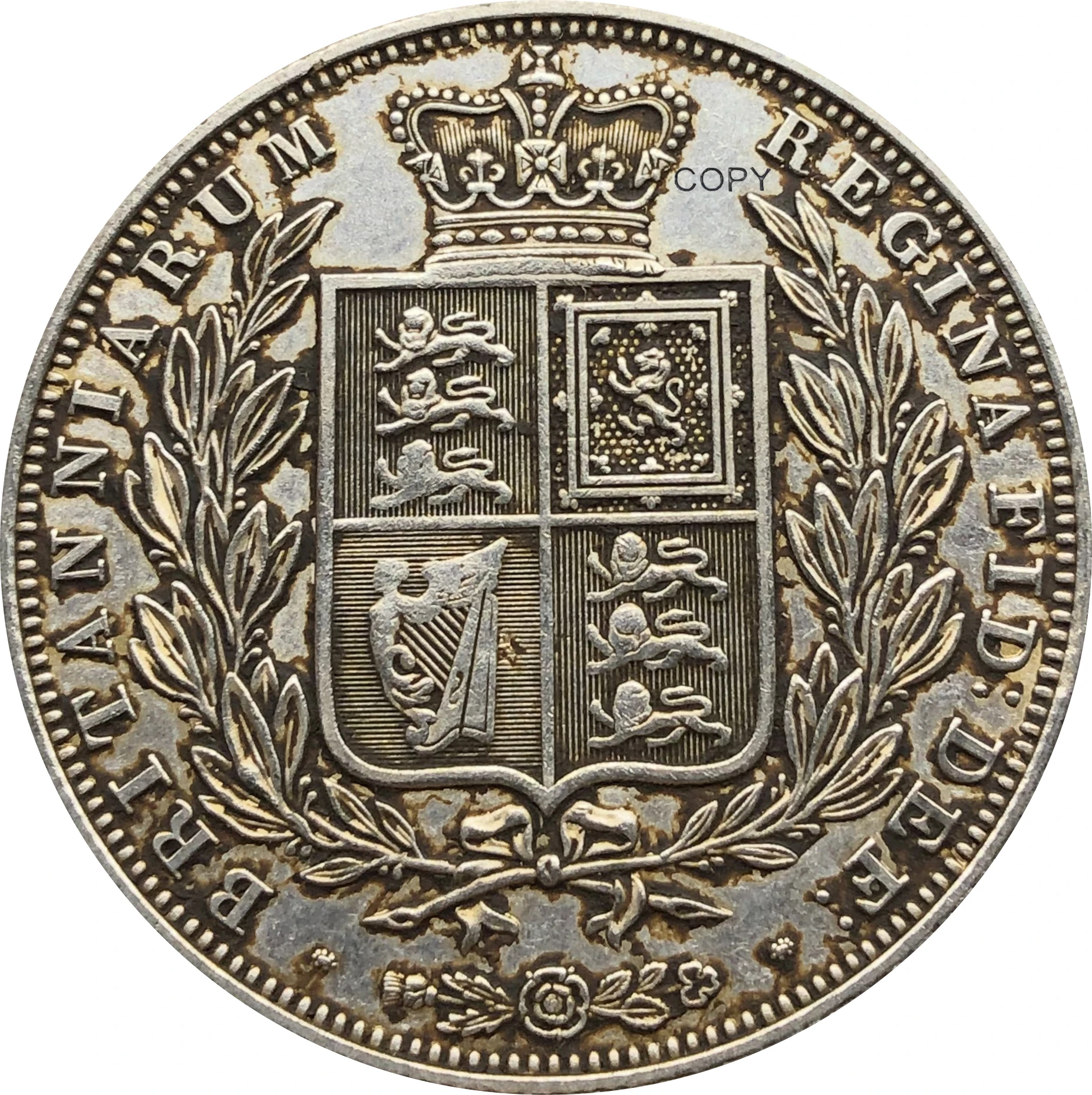 Британская Корона 1848 король Джордж VI английский Лондон Серебряная королевская